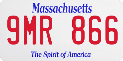 MA license plate 9MR866