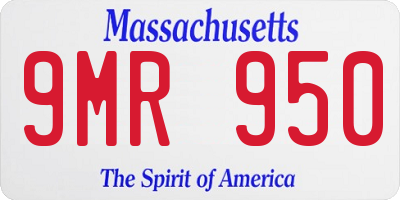 MA license plate 9MR950