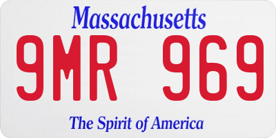 MA license plate 9MR969