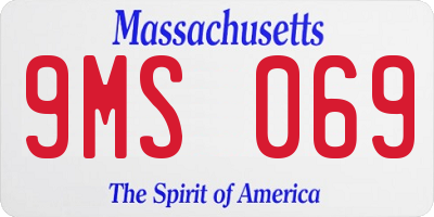 MA license plate 9MS069
