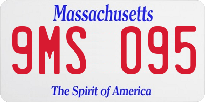 MA license plate 9MS095