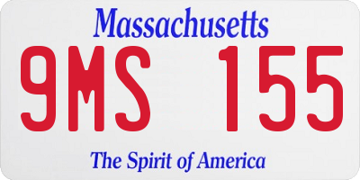 MA license plate 9MS155