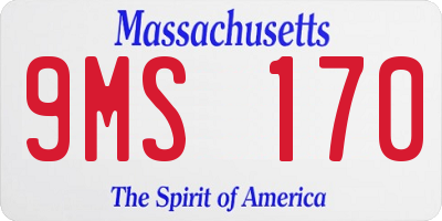 MA license plate 9MS170