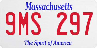 MA license plate 9MS297