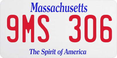 MA license plate 9MS306