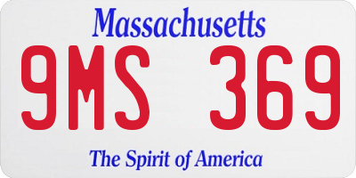 MA license plate 9MS369