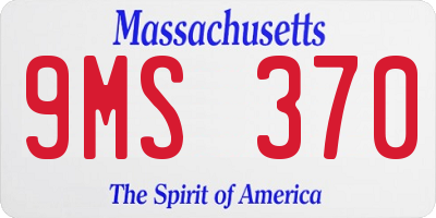 MA license plate 9MS370