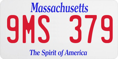 MA license plate 9MS379