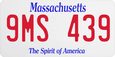 MA license plate 9MS439