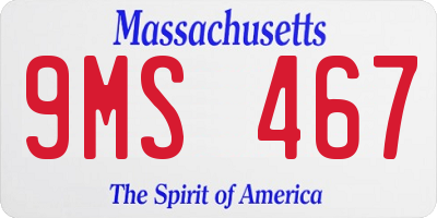 MA license plate 9MS467