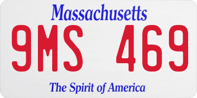 MA license plate 9MS469