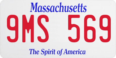 MA license plate 9MS569