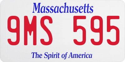 MA license plate 9MS595