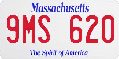 MA license plate 9MS620