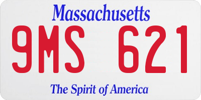 MA license plate 9MS621