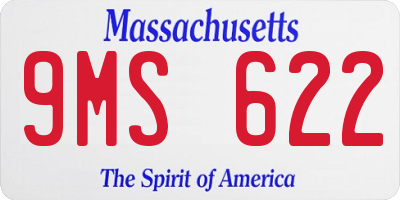 MA license plate 9MS622