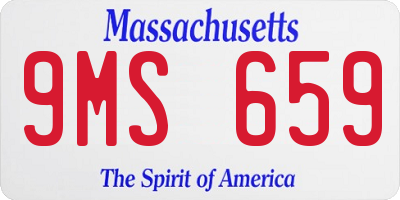 MA license plate 9MS659