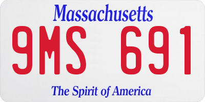 MA license plate 9MS691