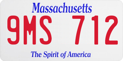 MA license plate 9MS712