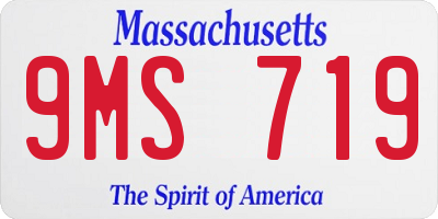 MA license plate 9MS719