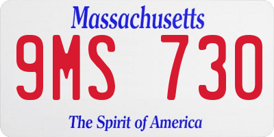 MA license plate 9MS730