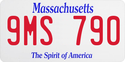 MA license plate 9MS790