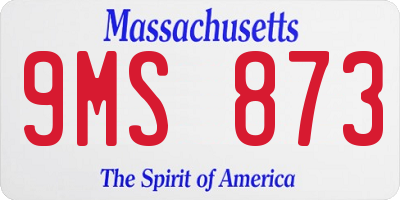 MA license plate 9MS873