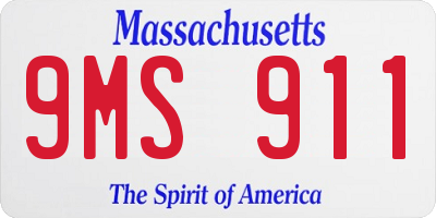 MA license plate 9MS911