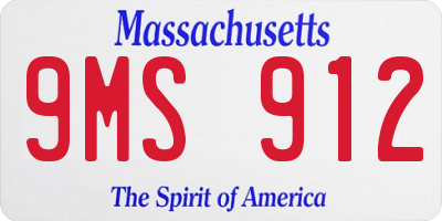 MA license plate 9MS912