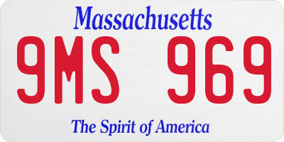 MA license plate 9MS969
