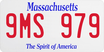 MA license plate 9MS979