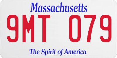 MA license plate 9MT079