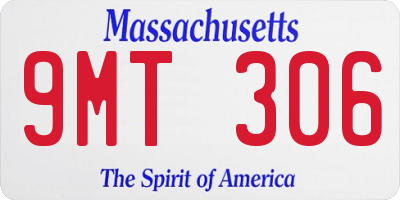MA license plate 9MT306