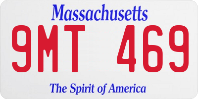 MA license plate 9MT469