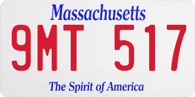 MA license plate 9MT517