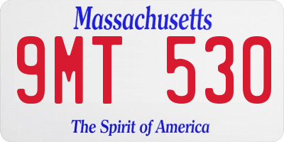 MA license plate 9MT530