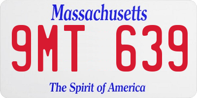 MA license plate 9MT639