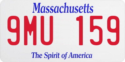 MA license plate 9MU159