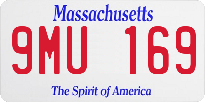 MA license plate 9MU169