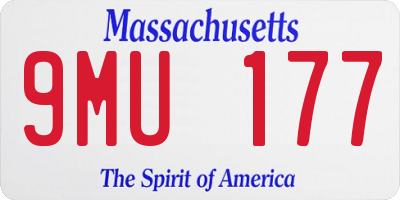 MA license plate 9MU177