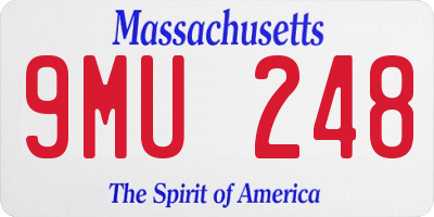 MA license plate 9MU248