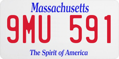 MA license plate 9MU591