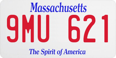 MA license plate 9MU621