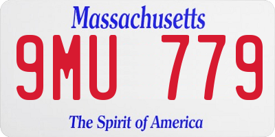 MA license plate 9MU779
