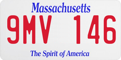 MA license plate 9MV146