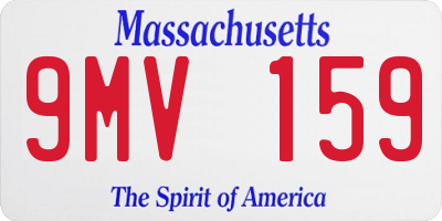 MA license plate 9MV159