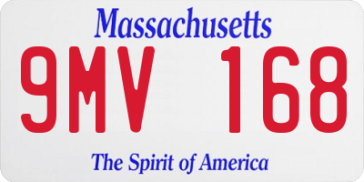 MA license plate 9MV168