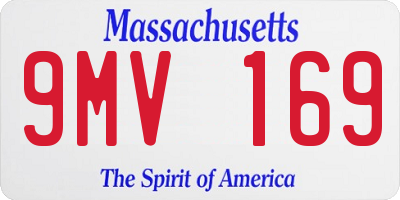 MA license plate 9MV169