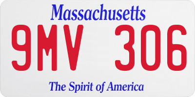 MA license plate 9MV306