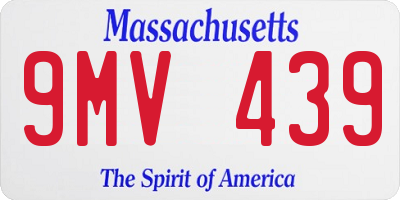 MA license plate 9MV439